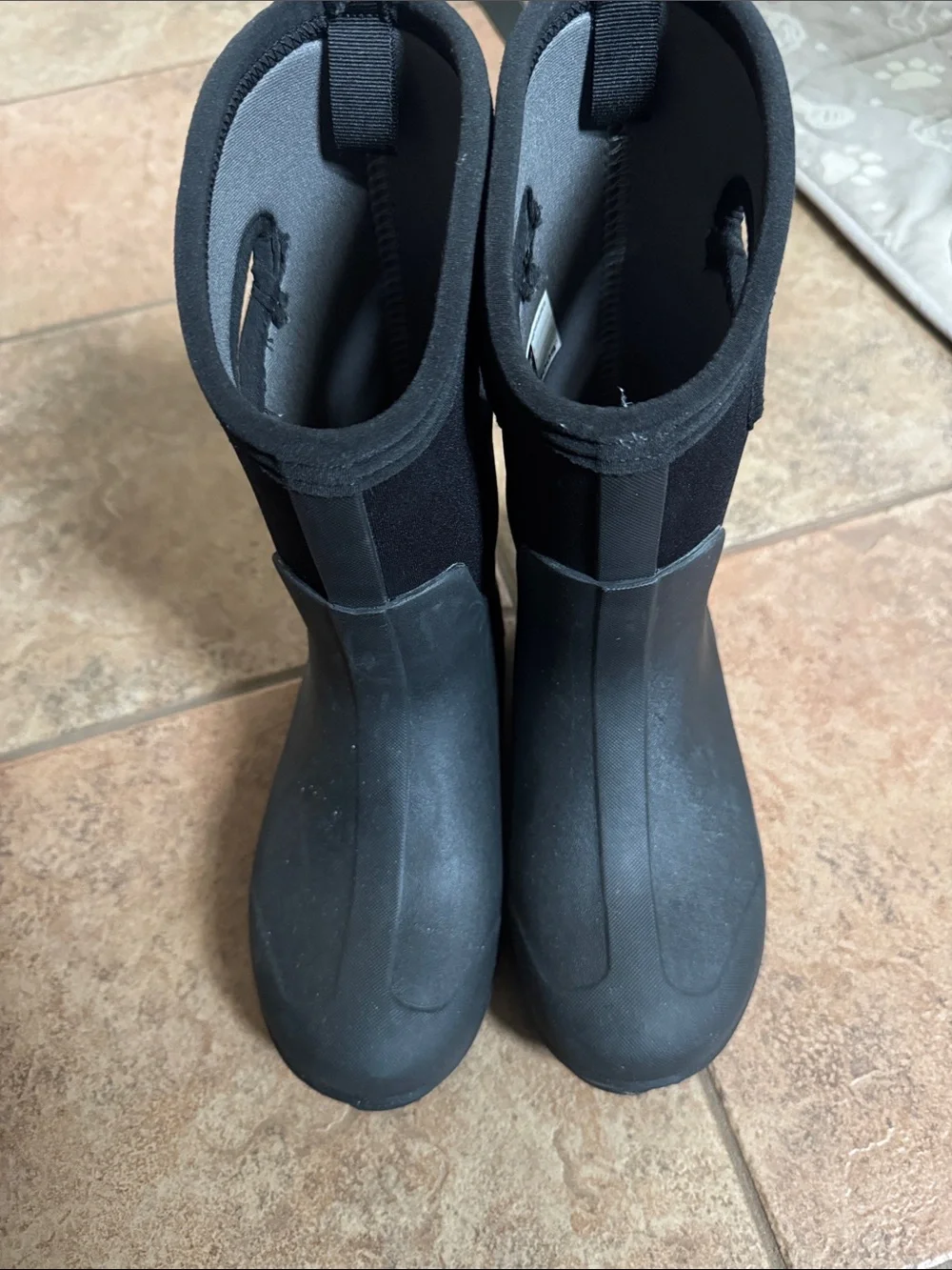 Bogs Black Kids Waterproof Pull-On Snow & Rain Boots